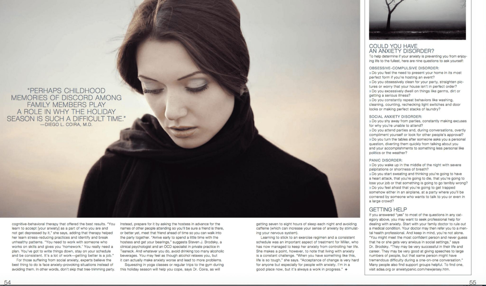 NJ Magazine Interview on Help for Anxiety with Dr. Steven Brodsky