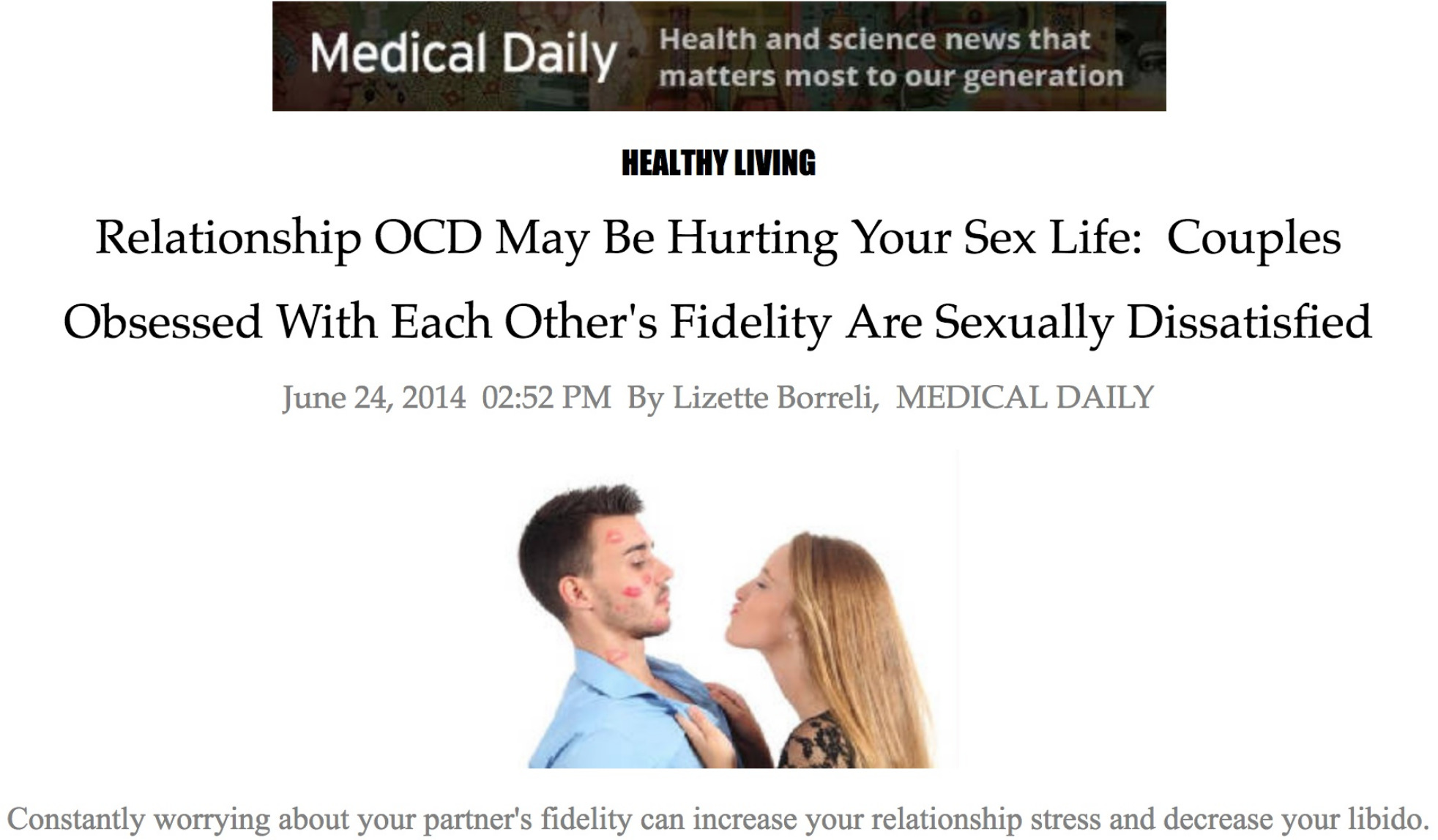 Not Sure if He/She Is "The One?"  Or is it just ROCD? Contact Dr. Steven Brodsky