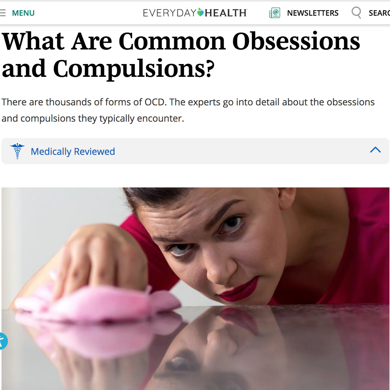 There are thousands of forms of OCD according to specialist Dr. Steven Brodsky who treats it. There's no form of OCD that Dr. Brodsky hasn't heard hundreds of times.