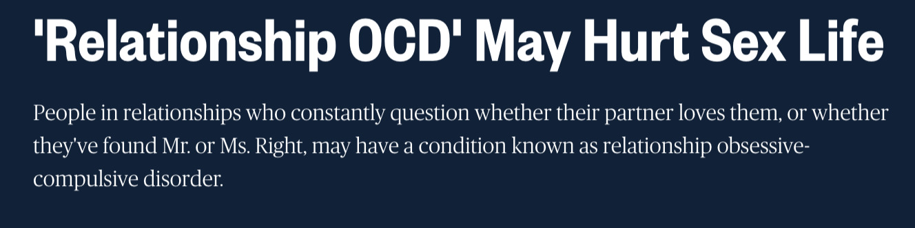 Relationship OCD treatment in NY and NJ